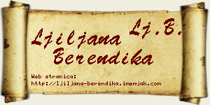 Ljiljana Berendika vizit kartica
